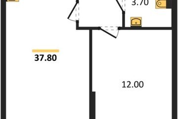 Фото №1: 1-комнатная квартира 37 м² - Краснодар, мкр. Прикубанский внутригородской округ, 