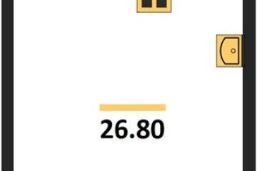 Фото №1: Студия 26 м² - Краснодар, мкр. Прикубанский внутригородской округ, 
