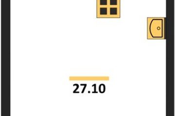 Фото №1: Студия 27 м² - Краснодар, мкр. Прикубанский внутригородской округ, 