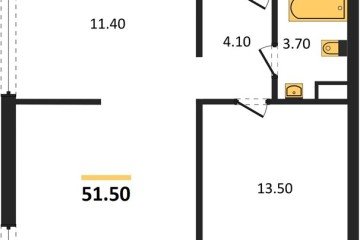 Фото №1: 2-комнатная квартира 51 м² - Краснодар, мкр. Прикубанский внутригородской округ, 