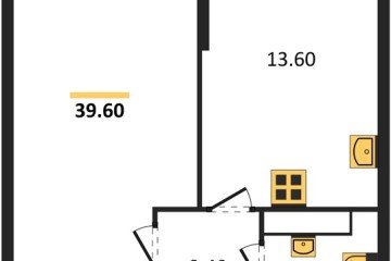 Фото №1: 1-комнатная квартира 39 м² - Краснодар, мкр. Прикубанский внутригородской округ, 