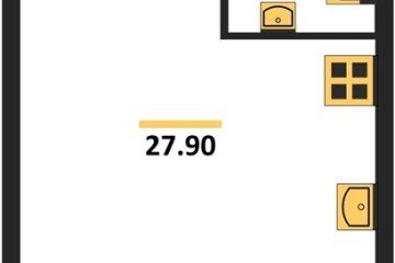 Фото №1: Студия 27 м² - Краснодар, мкр. жилой комплекс Самолёт-6, 