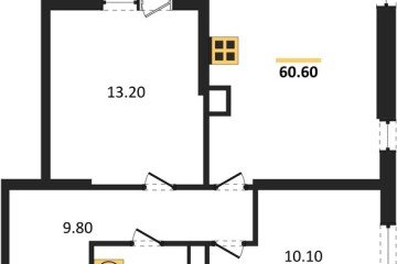 Фото №1: 2-комнатная квартира 60 м² - Краснодар, мкр. жилой комплекс Самолёт-6, 