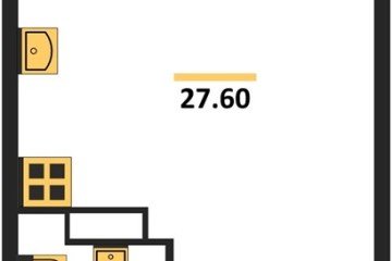 Фото №1: Студия 27 м² - Краснодар, мкр. жилой комплекс Самолёт-6, 