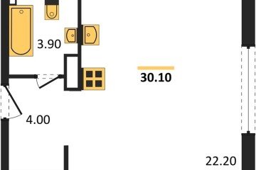 Фото №1: Студия 30 м² - Краснодар, мкр. жилой комплекс Самолёт-6, 