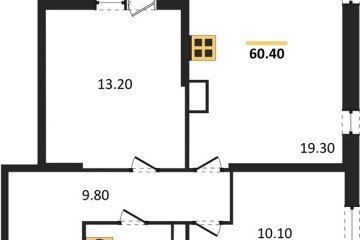 Фото №1: 2-комнатная квартира 60 м² - Краснодар, мкр. жилой комплекс Самолёт-6, 