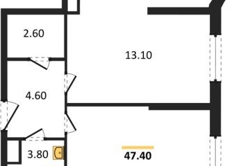 Фото №1: 2-комнатная квартира 47 м² - Краснодар, мкр. жилой комплекс Самолёт-6, 