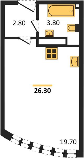 Фото №1: Студия 26 м² - Краснодар, Прикубанский внутригородской округ, мкр. жилой комплекс Самолёт-6