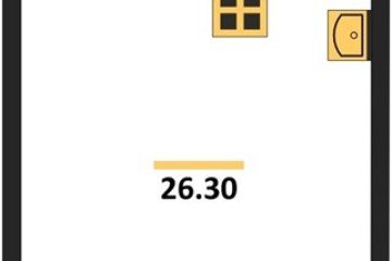 Фото №1: Студия 26 м² - Краснодар, мкр. жилой комплекс Самолёт-6, 