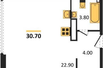 Фото №1: Студия 30 м² - Краснодар, мкр. жилой комплекс Самолёт-6, 