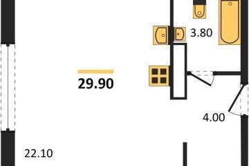 Фото №1: Студия 29 м² - Краснодар, мкр. жилой комплекс Самолёт-6, 