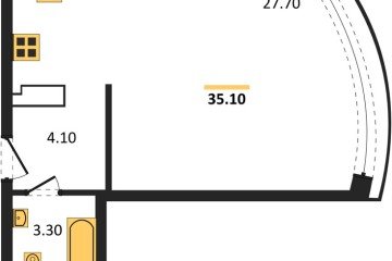 Фото №1: Студия 35 м² - Краснодар, мкр. жилой комплекс Самолёт-6, 