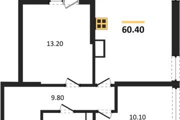 Фото №1: 2-комнатная квартира 60 м² - Краснодар, мкр. жилой комплекс Самолёт-6, 