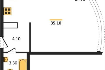 Фото №1: Студия 35 м² - Краснодар, мкр. жилой комплекс Самолёт-6, 