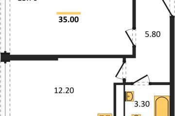 Фото №1: 1-комнатная квартира 35 м² - Краснодар, мкр. жилой комплекс Самолёт-6, 