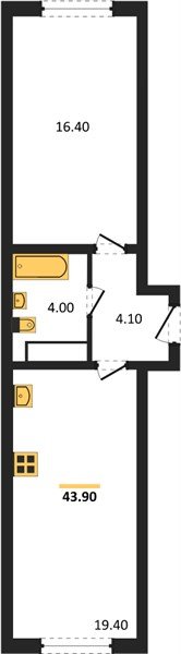 Фото №1: 1-комнатная квартира 43 м² - Краснодар, Прикубанский внутригородской округ, мкр. жилой комплекс Самолёт-6