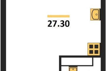 Фото №1: Студия 27 м² - Краснодар, мкр. жилой комплекс Самолёт-6, 