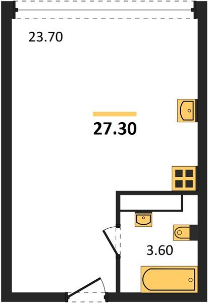 Фото №1: Студия 27 м² - Краснодар, Прикубанский внутригородской округ, мкр. жилой комплекс Самолёт-6