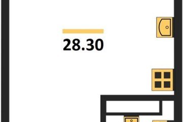 Фото №1: Студия 28 м² - Краснодар, мкр. жилой комплекс Самолёт-6, 