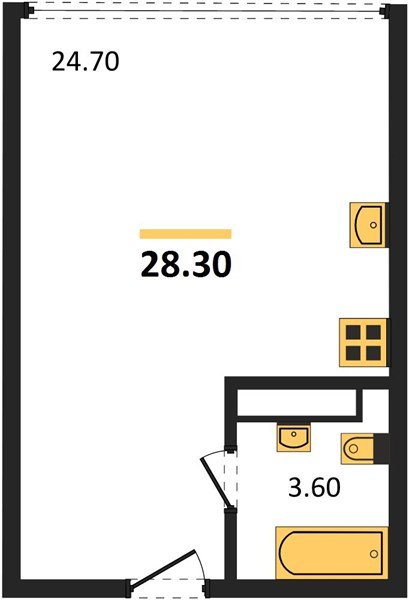 Фото №1: Студия 28 м² - Краснодар, Прикубанский внутригородской округ, мкр. жилой комплекс Самолёт-6