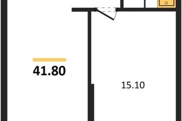 Фото №1: 1-комнатная квартира 41 м² - Краснодар, мкр. жилой комплекс Самолёт-6, 
