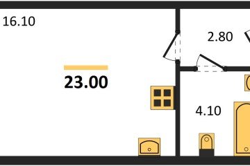 Фото №1: Студия 23 м² - Краснодар, мкр. жилой комплекс Самолёт-6, 