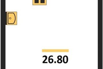 Фото №1: Студия 26 м² - Краснодар, мкр. жилой комплекс Самолёт-6, 