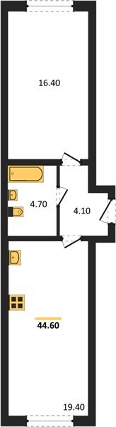 Фото №1: 1-комнатная квартира 44 м² - Краснодар, Прикубанский внутригородской округ, мкр. жилой комплекс Самолёт-6