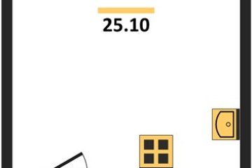 Фото №1: Студия 25 м² - Краснодар, мкр. жилой комплекс Самолёт-6, 