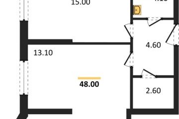 Фото №1: 2-комнатная квартира 48 м² - Краснодар, мкр. жилой комплекс Самолёт-6, 