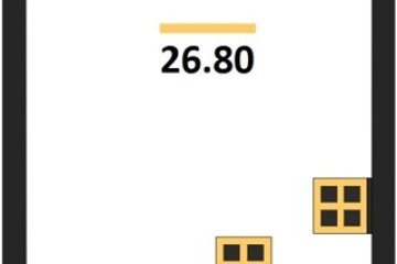 Фото №1: Студия 26 м² - Краснодар, мкр. жилой комплекс Самолёт-6, 