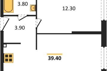 Фото №1: 1-комнатная квартира 39 м² - Краснодар, мкр. жилой комплекс Самолёт-6, 