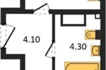 Фото №1: 1-комнатная квартира 44 м² - Краснодар, мкр. жилой комплекс Самолёт-6, 