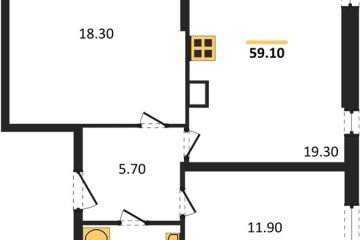 Фото №1: 2-комнатная квартира 59 м² - Краснодар, мкр. жилой комплекс Самолёт-6, 