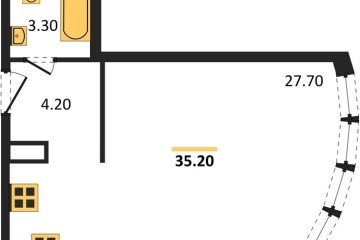 Фото №1: Студия 35 м² - Краснодар, мкр. жилой комплекс Самолёт-6, 