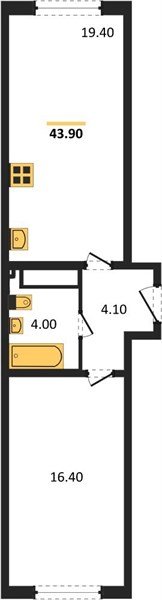 Фото №1: 1-комнатная квартира 43 м² - Краснодар, Прикубанский внутригородской округ, мкр. жилой комплекс Самолёт-6