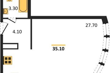 Фото №1: Студия 35 м² - Краснодар, мкр. жилой комплекс Самолёт-6, 