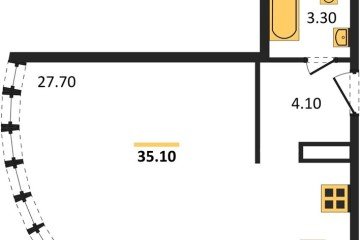 Фото №1: Студия 35 м² - Краснодар, мкр. жилой комплекс Самолёт-6, 