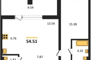 Фото №1: 1-комнатная квартира 54 м² - Армавир, мкр. жилой комплекс Римские Каникулы, 