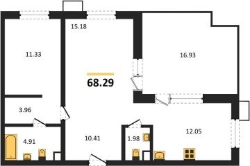 Фото №1: 2-комнатная квартира 68 м² - Армавир, мкр. жилой комплекс Римские Каникулы, 