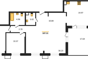 Фото №1: 3-комнатная квартира 106 м² - Армавир, мкр. 8-й, 8