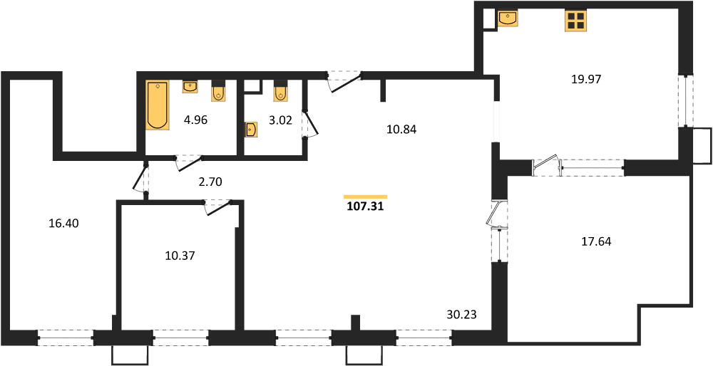 Фото №1: 3-комнатная квартира 106 м² - Армавир, 8-й, 8