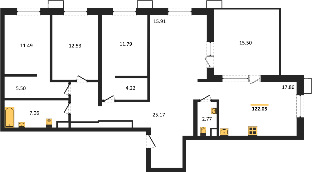 Фото №1: 4-комнатная квартира 120 м² - Армавир, 8-й, 8