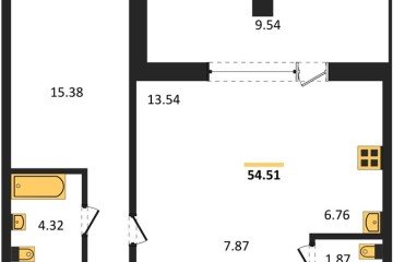 Фото №1: 1-комнатная квартира 54 м² - Армавир, мкр. жилой комплекс Римские Каникулы, 