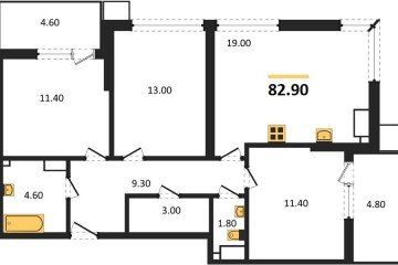 Фото №1: 3-комнатная квартира 83 м² - Краснодар, мкр. Парк Победы, ул. имени Героя Дангириева, 2к1