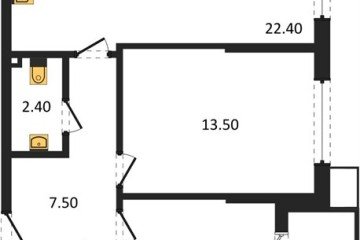 Фото №1: 2-комнатная квартира 65 м² - Краснодар, мкр. Парк Победы, 