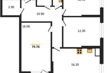 Фото №1: 3-комнатная квартира 79 м² - Краснодар, мкр. Парк Победы, 