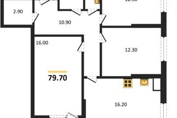 Фото №1: 3-комнатная квартира 79 м² - Краснодар, мкр. Парк Победы, 