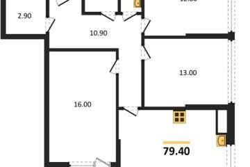 Фото №1: 3-комнатная квартира 80 м² - Краснодар, мкр. Парк Победы, 