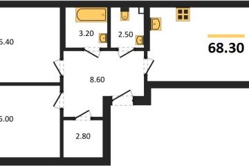 Фото №1: 2-комнатная квартира 68 м² - Краснодар, мкр. Прикубанский внутригородской округ, 